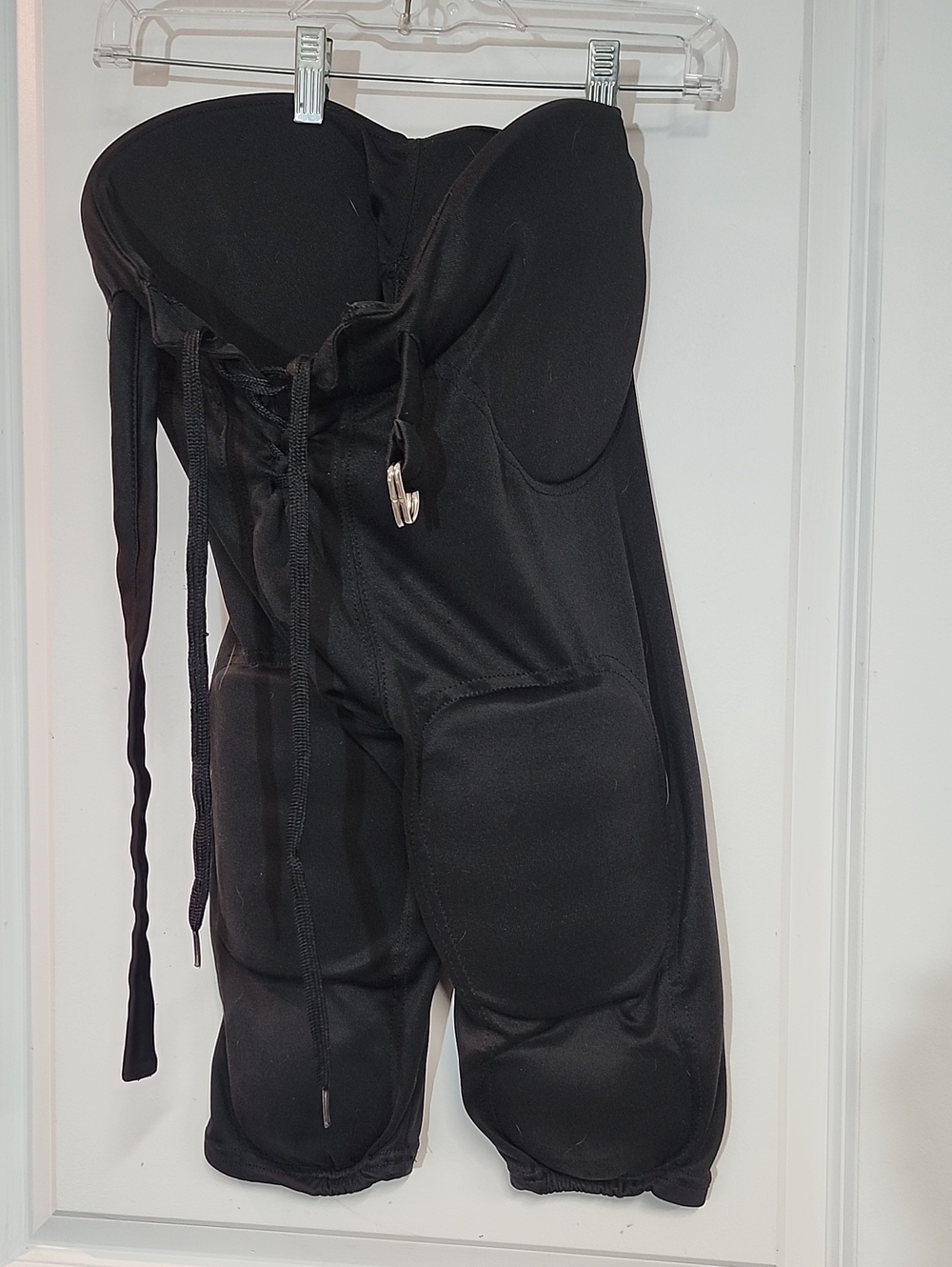 Black Padded Football Pants. Boys Large